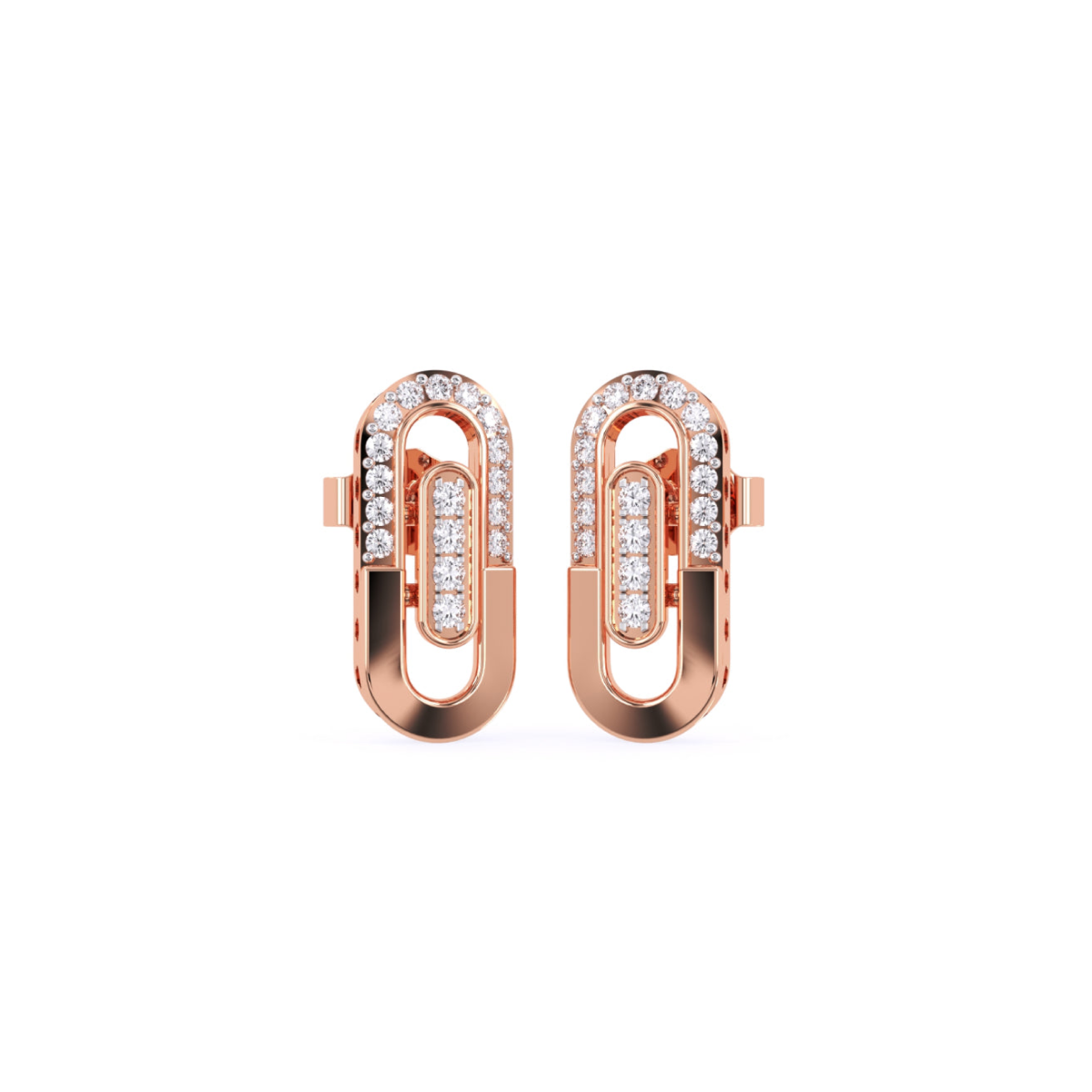 Timeless 14K Gold And Diamond Earrings